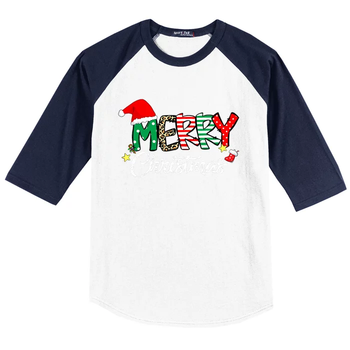 Cute Merry Christmas Matching Family Christmas Baseball Sleeve Shirt