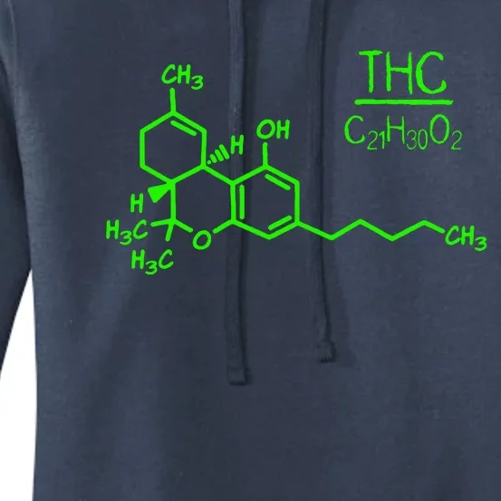 Cannabis Molecule Women's Pullover Hoodie