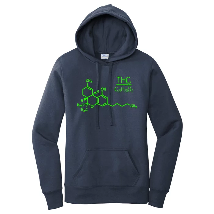 Cannabis Molecule Women's Pullover Hoodie