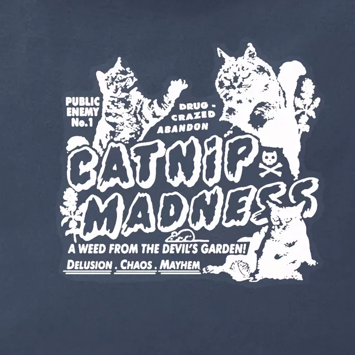 Catnip Madness Catnip Funny Cat Catnip Madness Cute Cat Cat Cool Cat Cats Zip Tote Bag