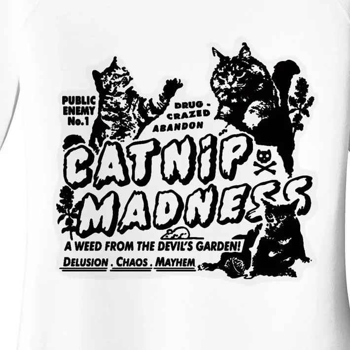 Catnip Madness Catnip Funny Cat Catnip Madness Cute Cat Cat Cool Cat Cats Women's Perfect Tri Tunic Long Sleeve Shirt