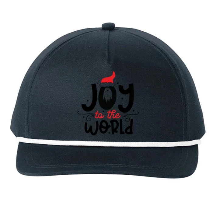 Christmas Merry Christmas Joy To The World Gift Snapback Five-Panel Rope Hat