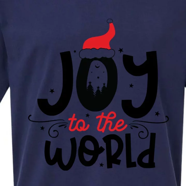 Christmas Merry Christmas Joy To The World Gift Sueded Cloud Jersey T-Shirt