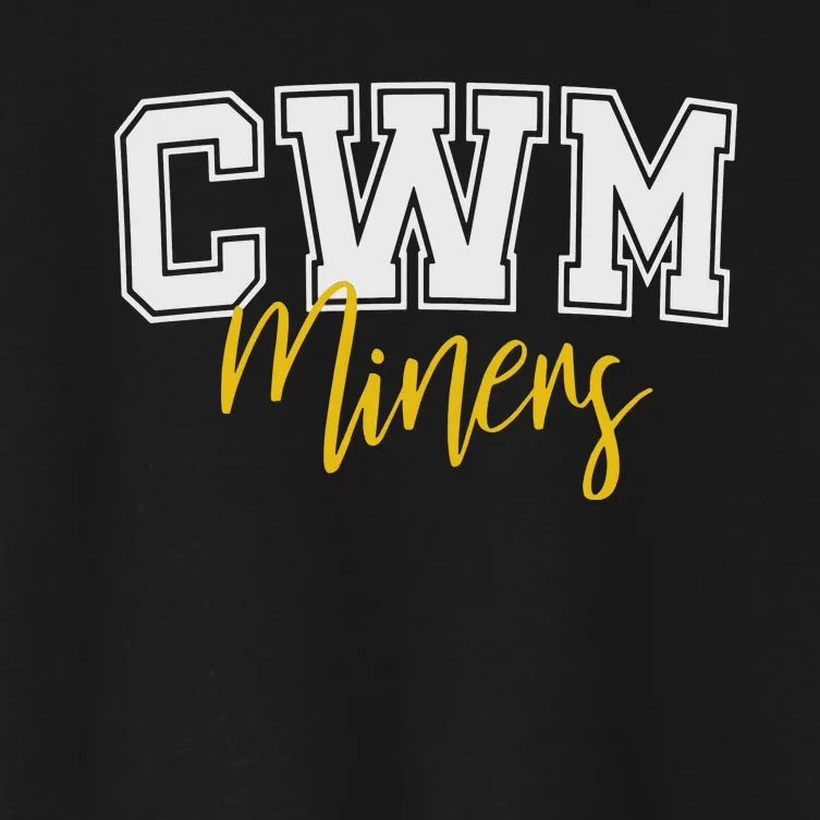 Cwm Miners Women's Crop Top Tee