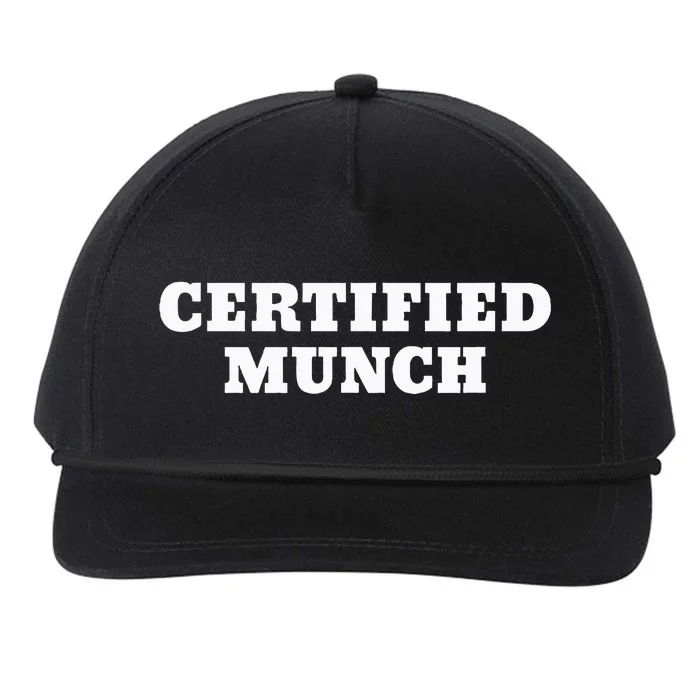 Certified Munch Snapback Five-Panel Rope Hat