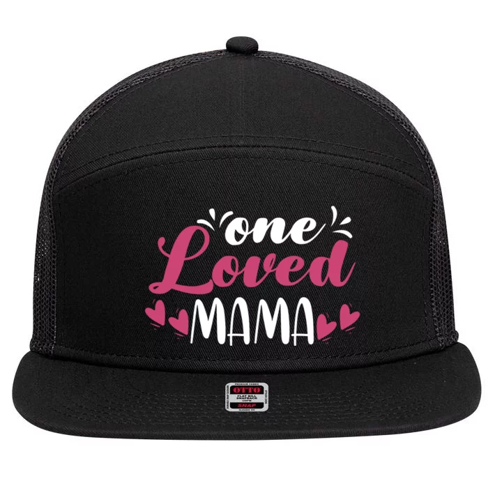 Cute Mom 7 Panel Mesh Trucker Snapback Hat