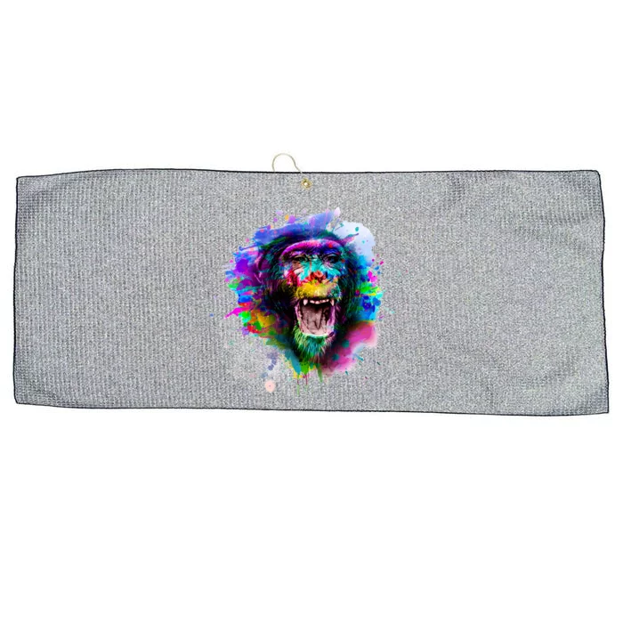 Colorful Monkey Large Microfiber Waffle Golf Towel