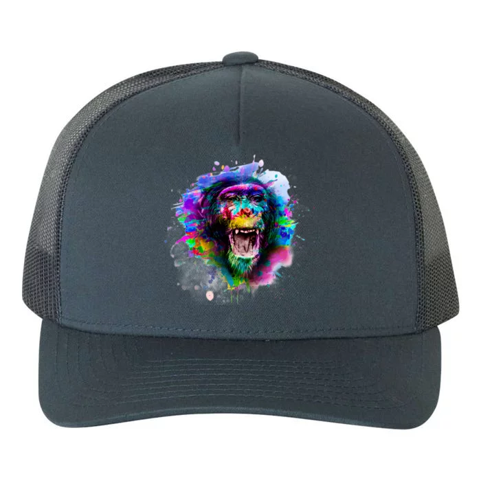 Colorful Monkey Yupoong Adult 5-Panel Trucker Hat