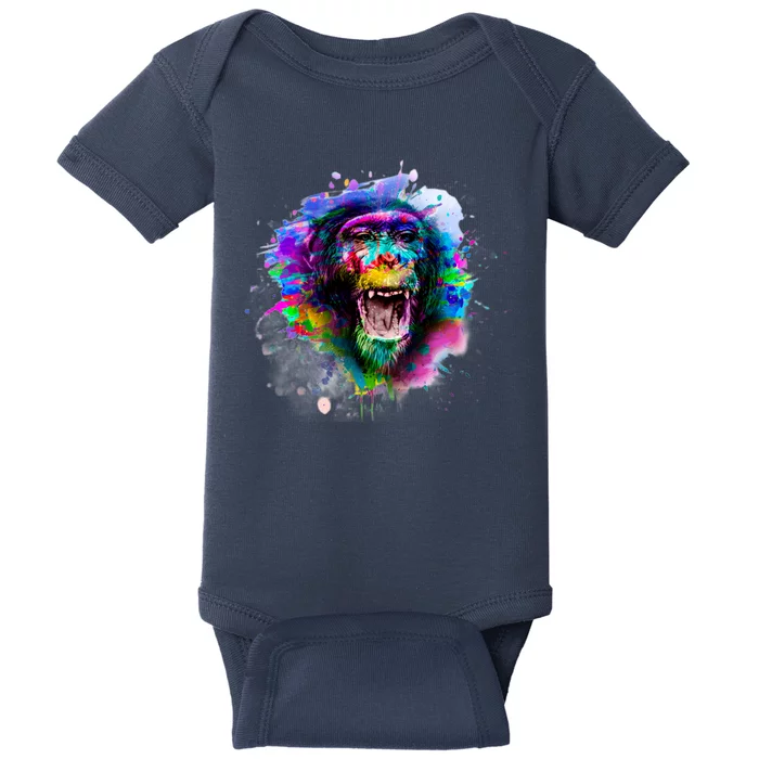 Colorful Monkey Baby Bodysuit