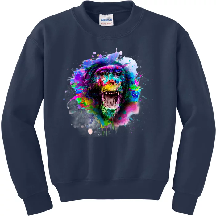 Colorful Monkey Kids Sweatshirt