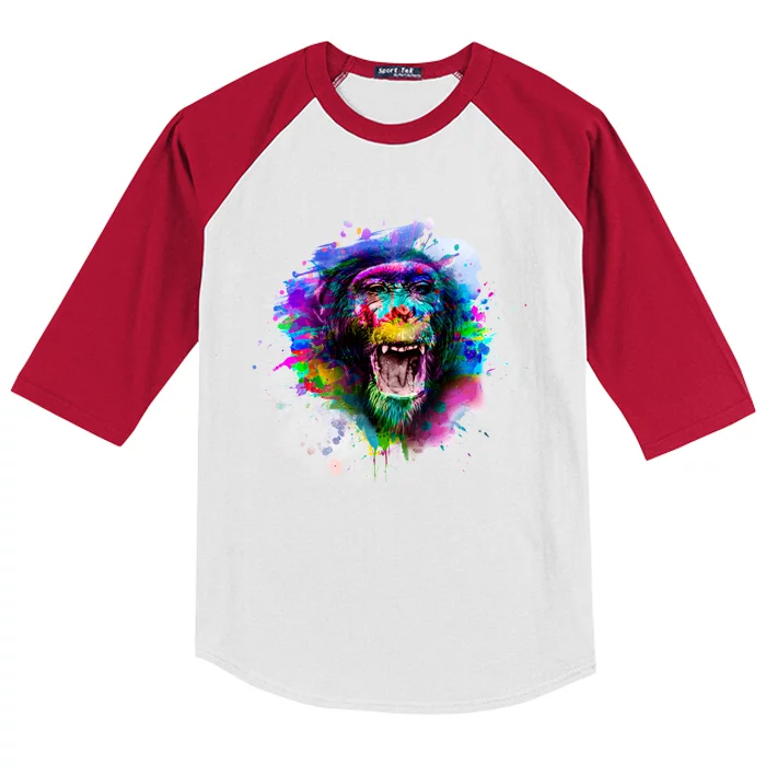 Colorful Monkey Kids Colorblock Raglan Jersey