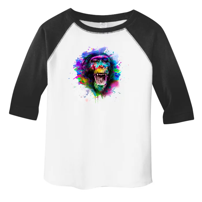 Colorful Monkey Toddler Fine Jersey T-Shirt