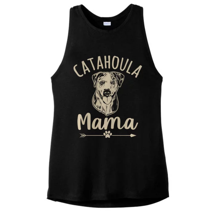 Catahoula Mama Cute Catahoula Leopard Dog Lover Ladies Tri-Blend Wicking Tank