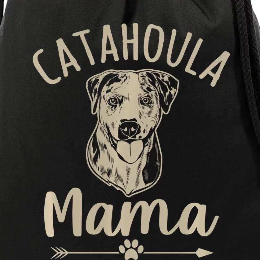 Catahoula Mama Cute Catahoula Leopard Dog Lover Drawstring Bag