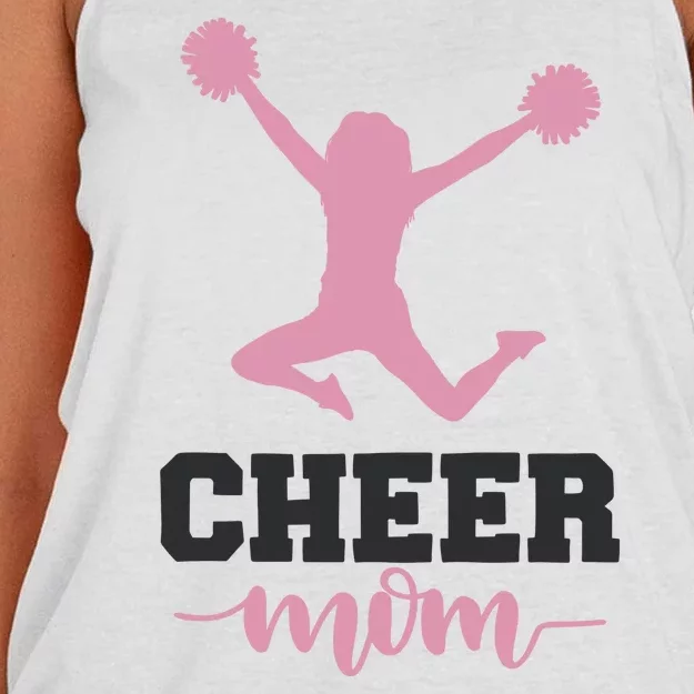 Cheer Mom Women's Knotted Racerback Tank