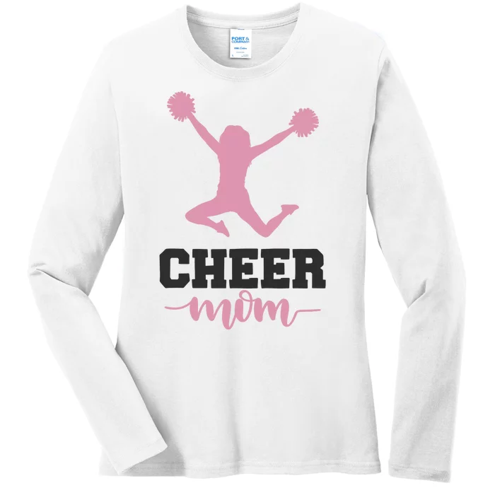 Cheer Mom Ladies Long Sleeve Shirt