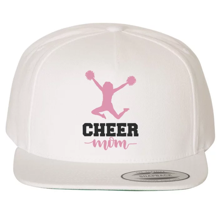 Cheer Mom Wool Snapback Cap