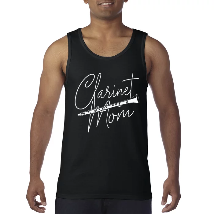 Clarinet Mom Clarinetist Marching Band Player Music Lover Tank Top