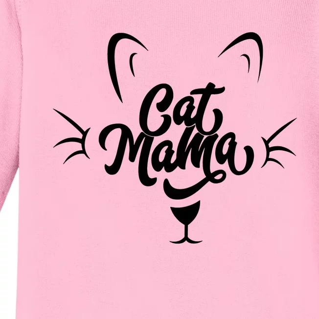 Cat Mama Baby Long Sleeve Bodysuit