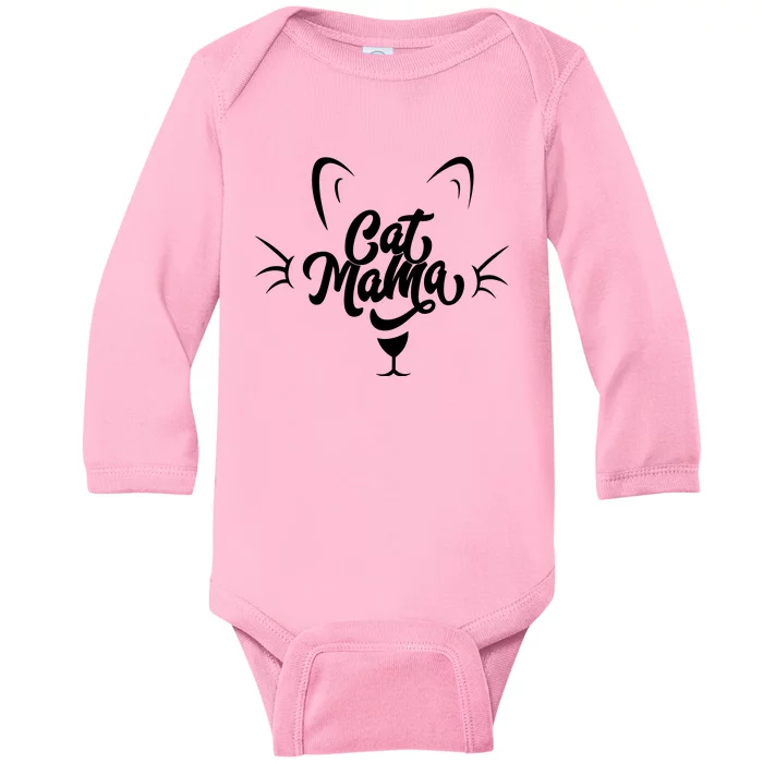 Cat Mama Baby Long Sleeve Bodysuit