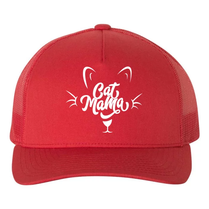 Cat Mama Yupoong Adult 5-Panel Trucker Hat