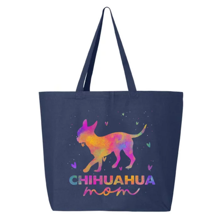 Chihuahua Mom Colorful Chihuahua Mama Funny Gift 25L Jumbo Tote