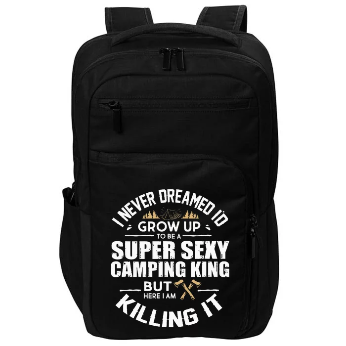 Camping Men Camper RV Camping Vacation Camping Dad Impact Tech Backpack