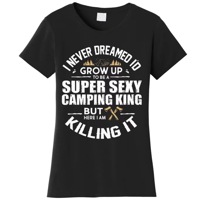 Camping Men Camper RV Camping Vacation Camping Dad Women's T-Shirt