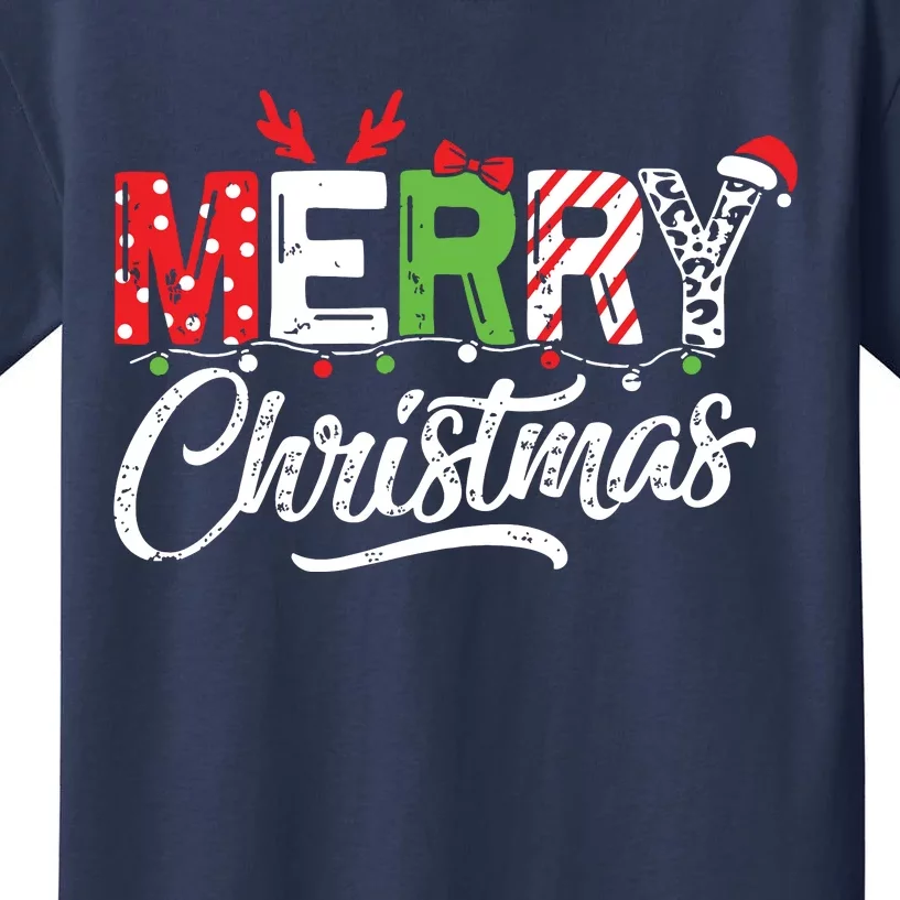 Cute Merry Christmas Matching Family Christmas Kids T-Shirt