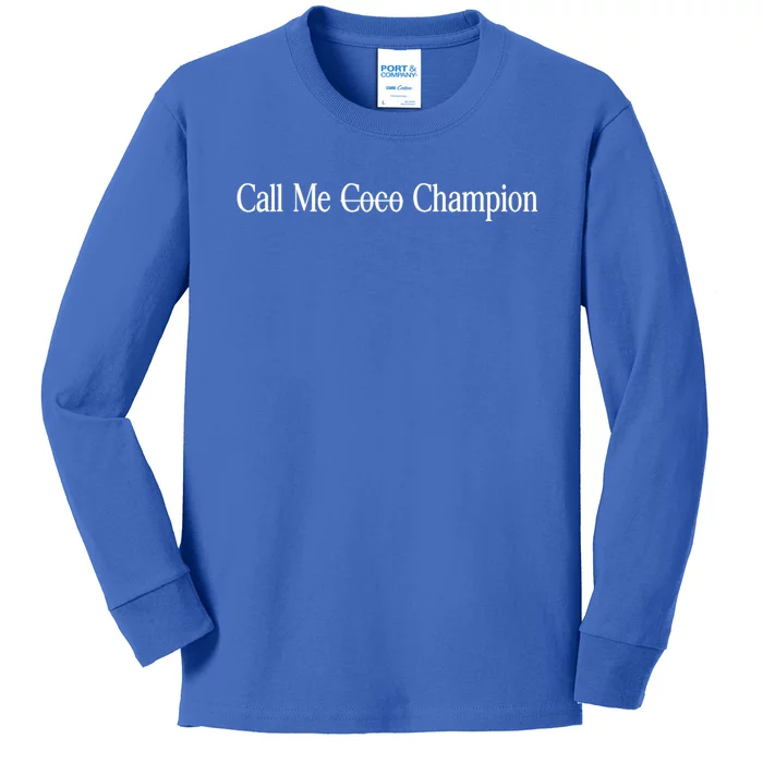 Call Me Coco Call Me Champion Kids Long Sleeve Shirt