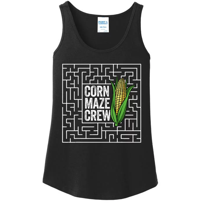 Corn Maze Crew Corn Maze Funny Halloween Corn Maze Ladies Essential Tank