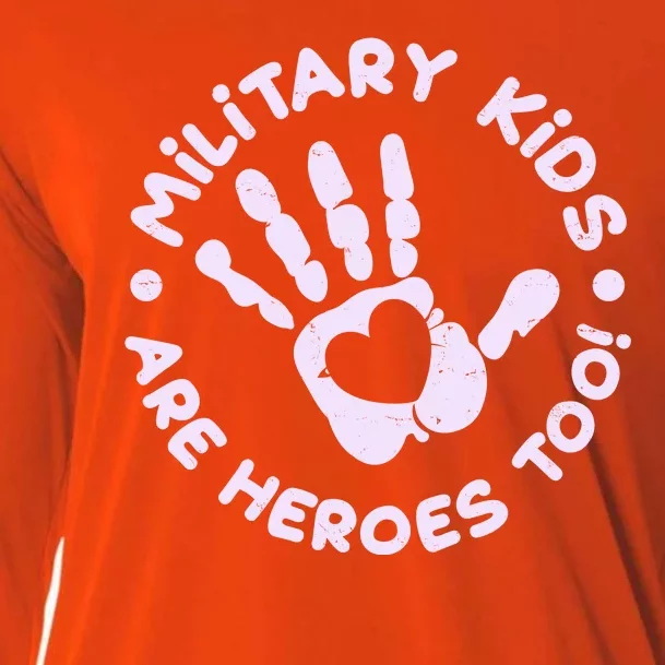 Cute Military Children Are Heroes Too Cooling Performance Long Sleeve Crew