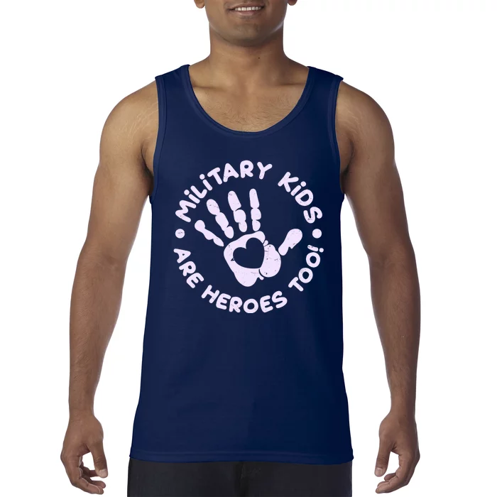 Cute Military Children Are Heroes Too Tank Top