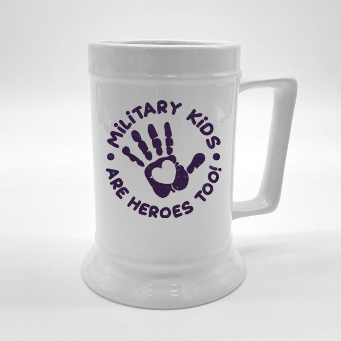 Cute Military Children Are Heroes Too Front & Back Beer Stein