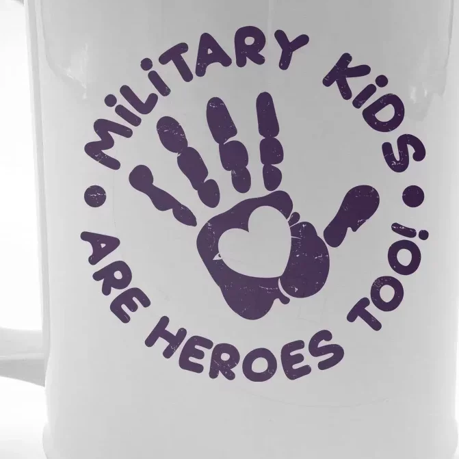 Cute Military Children Are Heroes Too Front & Back Beer Stein