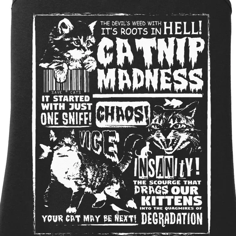 Catnip Madness Cute Kitten Cat Lover Gift For Cat Owners Ladies Essential Tank