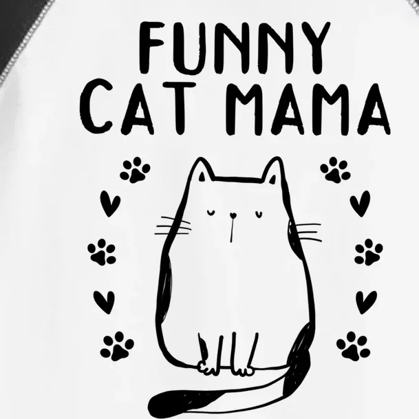 Cat Mama Cute Cat Lover Cat Mom Gift Funny Cat Mama Gift Toddler Fine Jersey T-Shirt