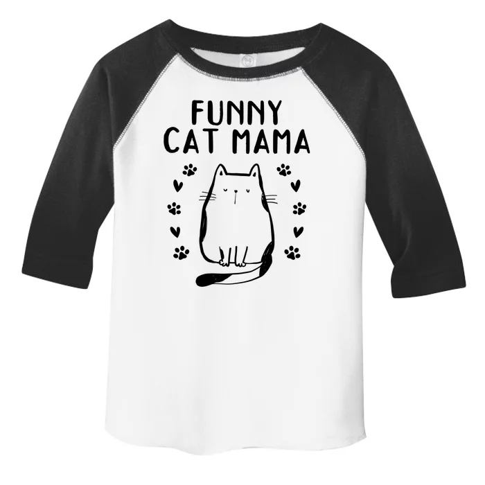 Cat Mama Cute Cat Lover Cat Mom Gift Funny Cat Mama Gift Toddler Fine Jersey T-Shirt