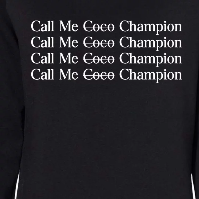 Call Me Coco Call Me Champion Womens California Wash Sweatshirt