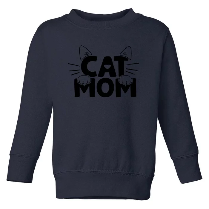 Cat Mom Toddler Sweatshirt