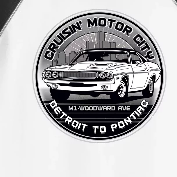 Cruisin Motor City Detroit To Pontiac Classic Muscle Car Toddler Fine Jersey T-Shirt