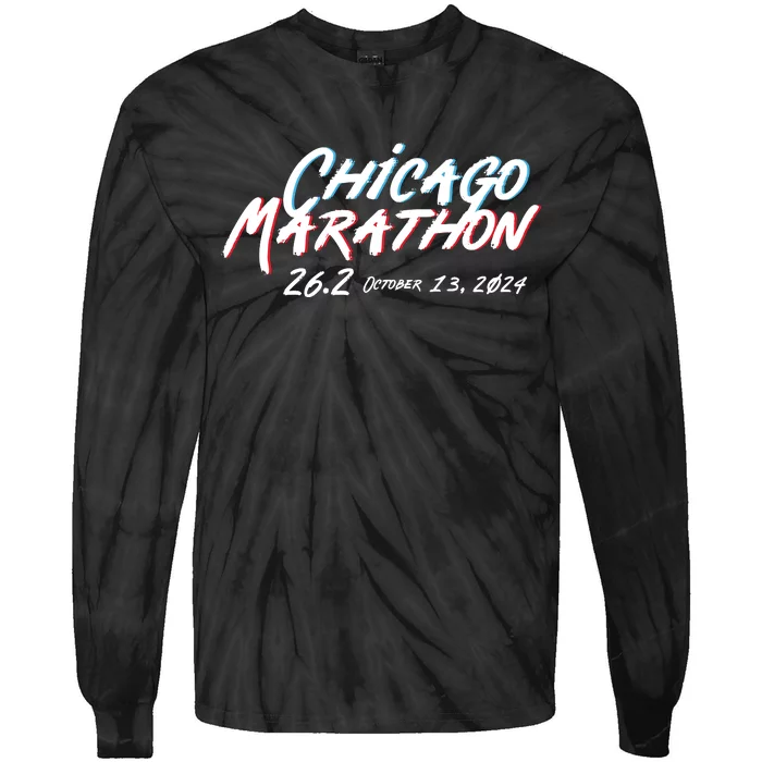 Chicago Marathon Tie-Dye Long Sleeve Shirt