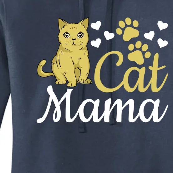 Cat Mom Cute Cat Mama Cat Lover I Cat Mama Gift Women's Pullover Hoodie