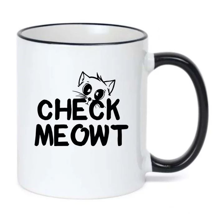 Check Meowt Cat Black Color Changing Mug