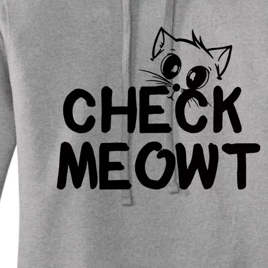 Check Meowt Cat Women's Pullover Hoodie