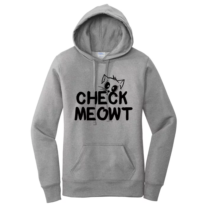 Check Meowt Cat Women's Pullover Hoodie