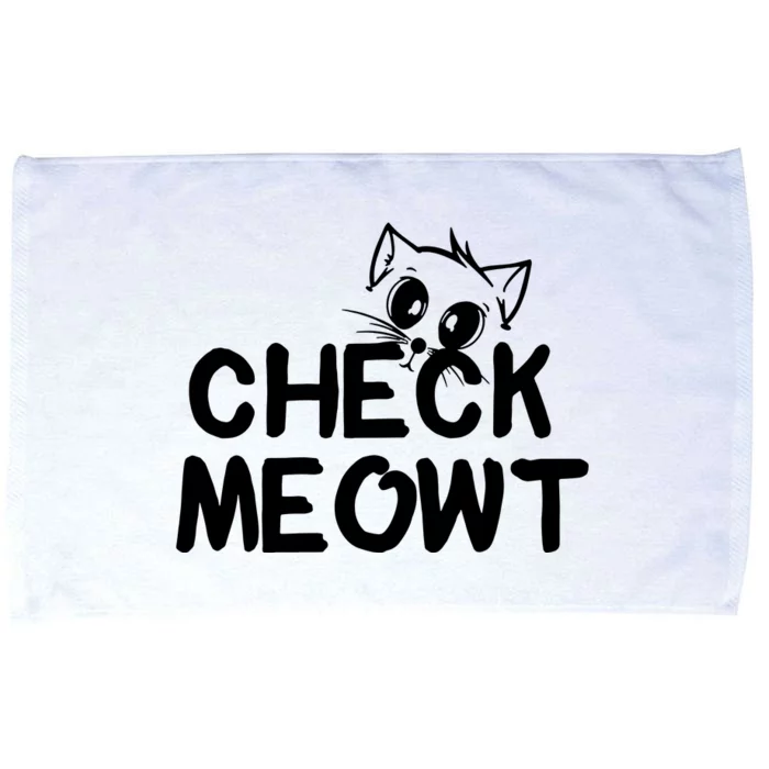 Check Meowt Cat Microfiber Hand Towel