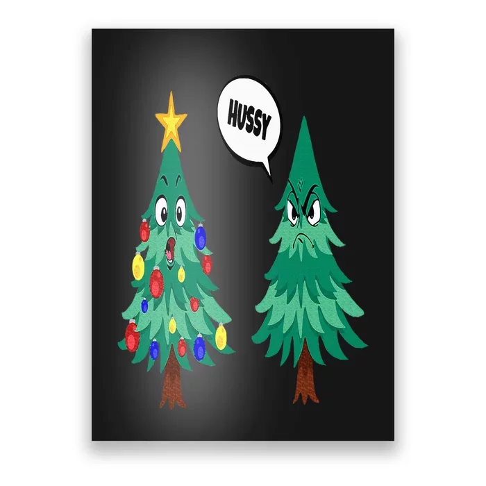 Christmas motifs Christmas tree funny saying Poster