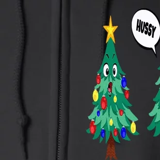 Christmas motifs Christmas tree funny saying Full Zip Hoodie