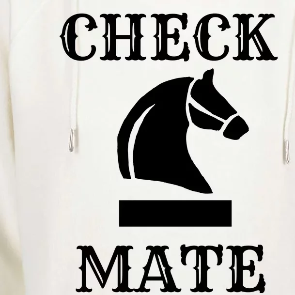 Check Mate Chess Womens Funnel Neck Pullover Hood